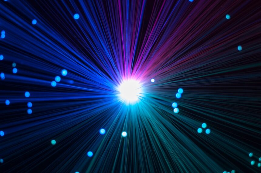 Photo fiber optic cables