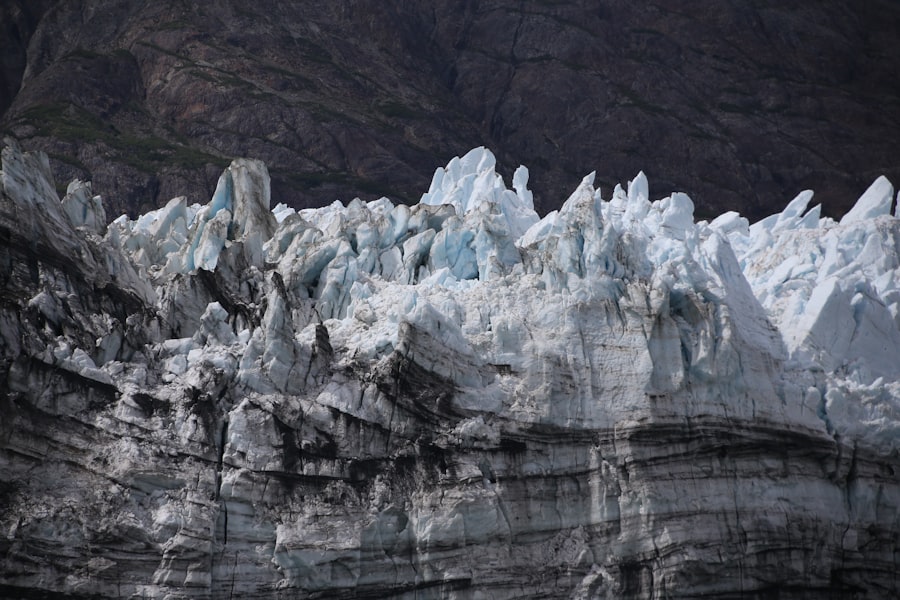 Photo glacier destroyed iceworm