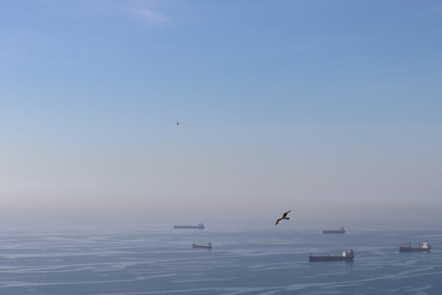 Photo shipping lanes