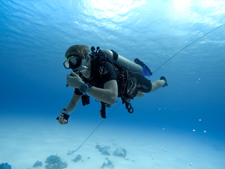 Photo underwater communication cable tap