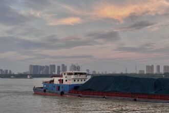 Photo Yangtze River Debris Jam Intake Gates