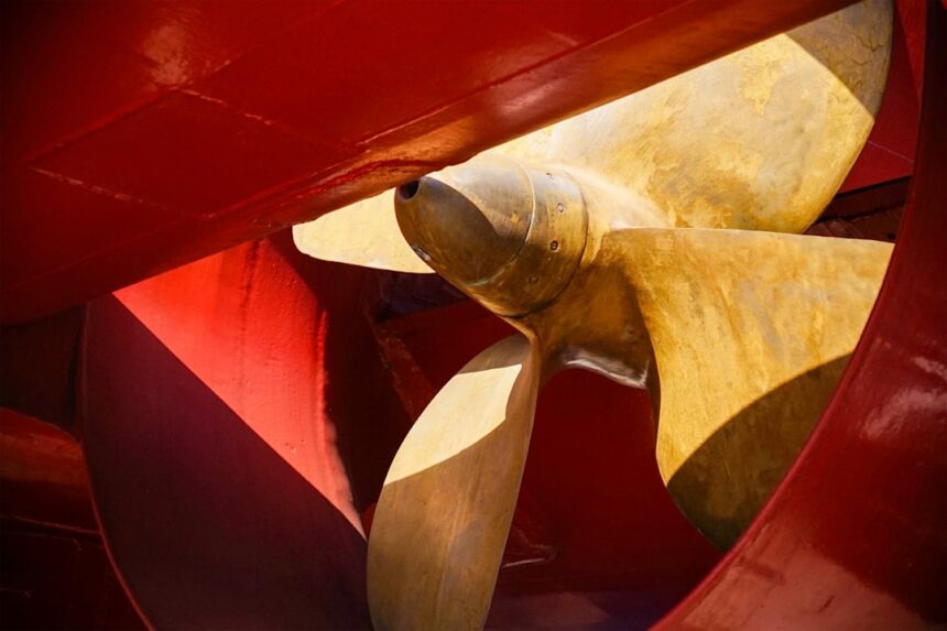 Photo submarine propellers