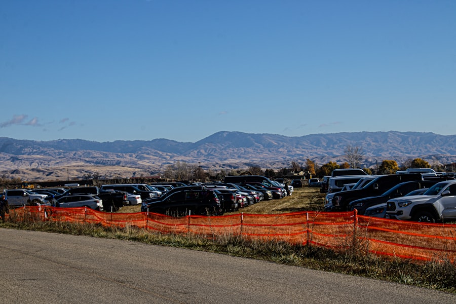 Photo Contractor parking lot surge days
