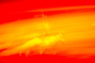 Photo Infrared heat bloom satellite detection