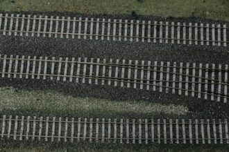Photo fake rail lines