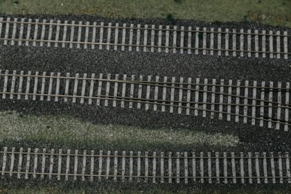 Photo fake rail lines