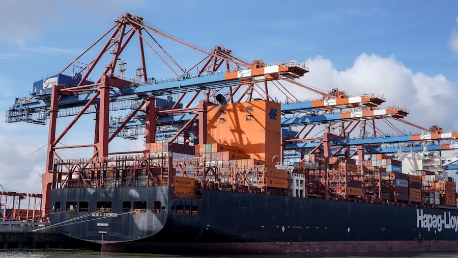 Photo maritime trade routes