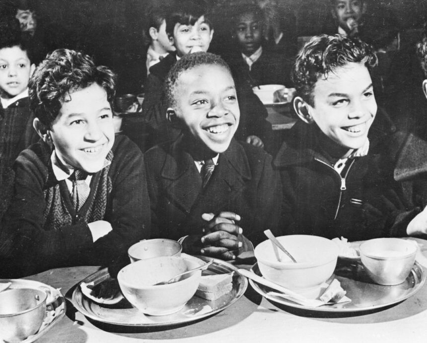 Photo mixed race children WWII