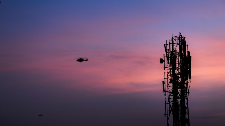 Photo high altitude radio communication disruption