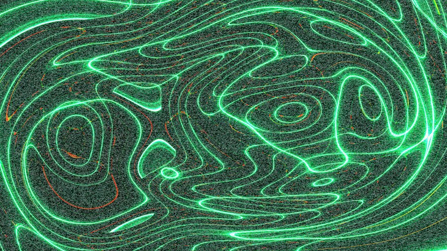 Photo magnetic field lines charged particles