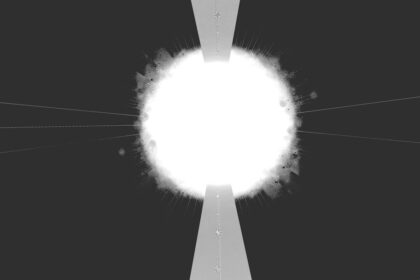 Photo stratospheric nuclear explosion fallout