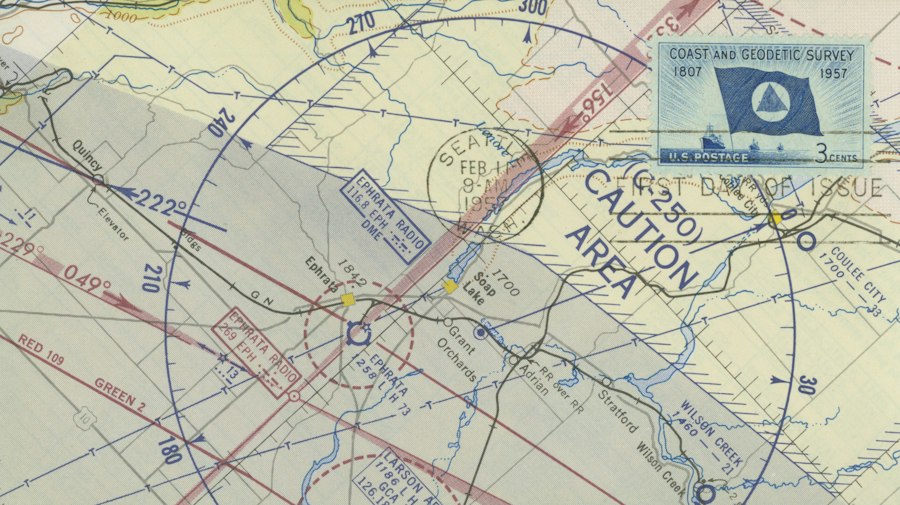 Cold War space race map
