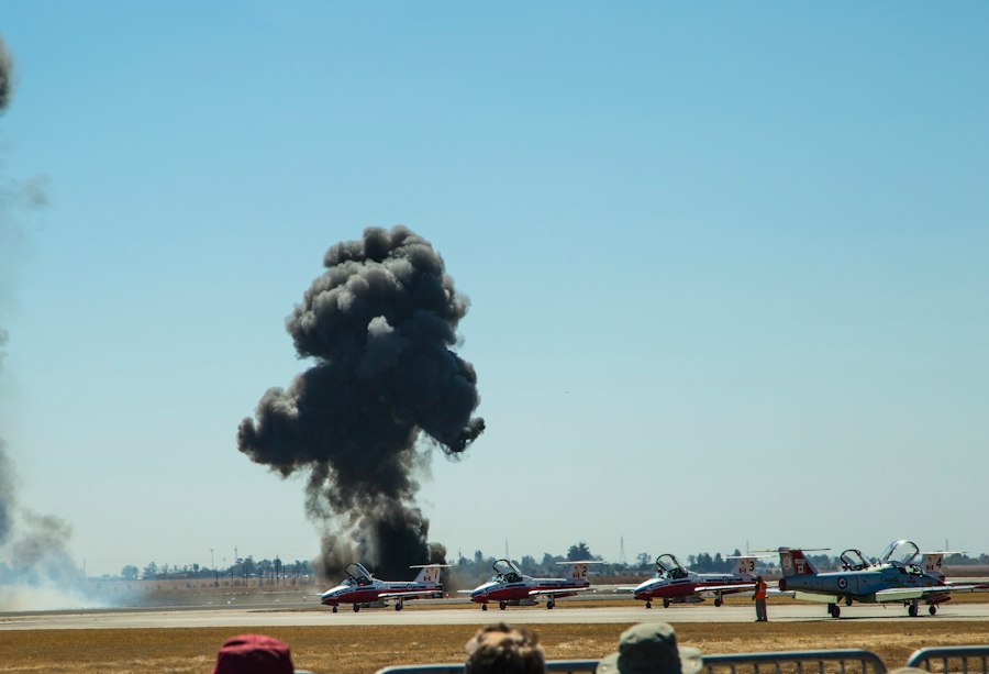 C-130 STOL rocket-assisted takeoff