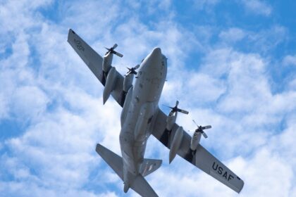 Photo YMC-130H rocket assisted C-130 aircraft