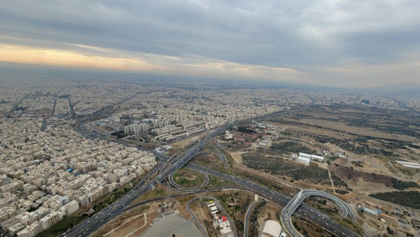 Photo Tehran stadium C-130 landing plan