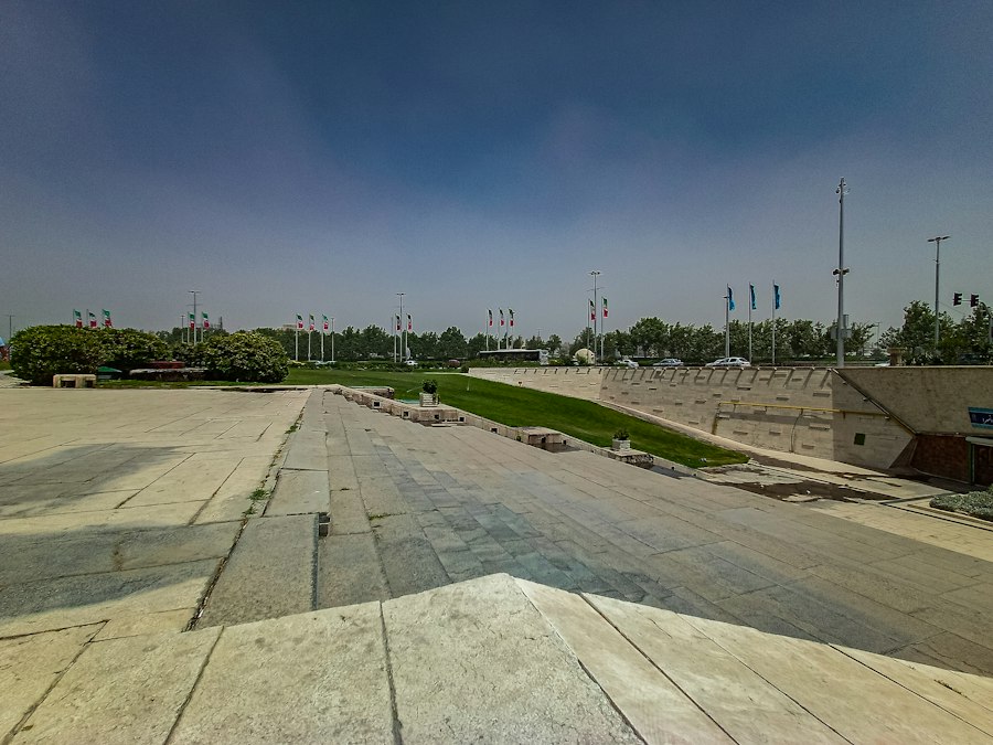 Photo Tehran stadium C-130 landing concept