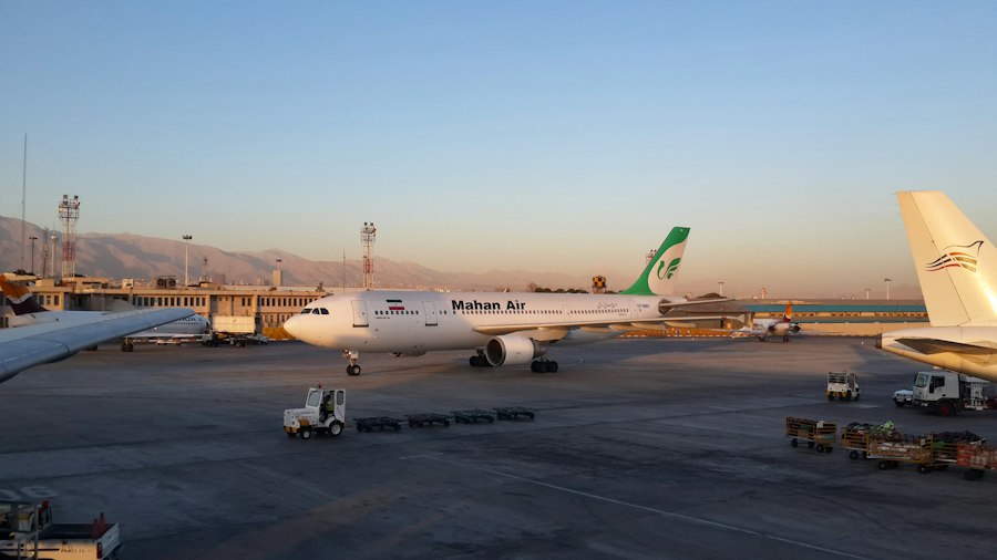 Photo Tehran stadium C-130 landing plan