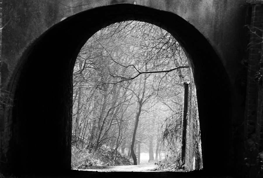 Photo 1956 tunnel visitors vintage photos