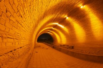 Photo tunnel engineering construction