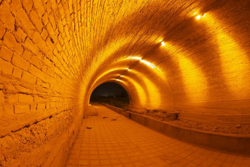 Photo tunnel engineering construction