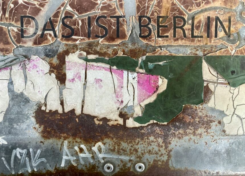 Photo Berlin tunnel steel liner plates